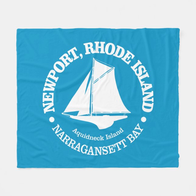 Newport RI (slinga) Fleecefilt (Framsidan (Horisontell))