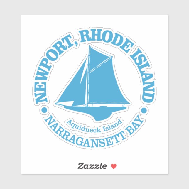 Newport RI (slinga) Klistermärken (Ark)