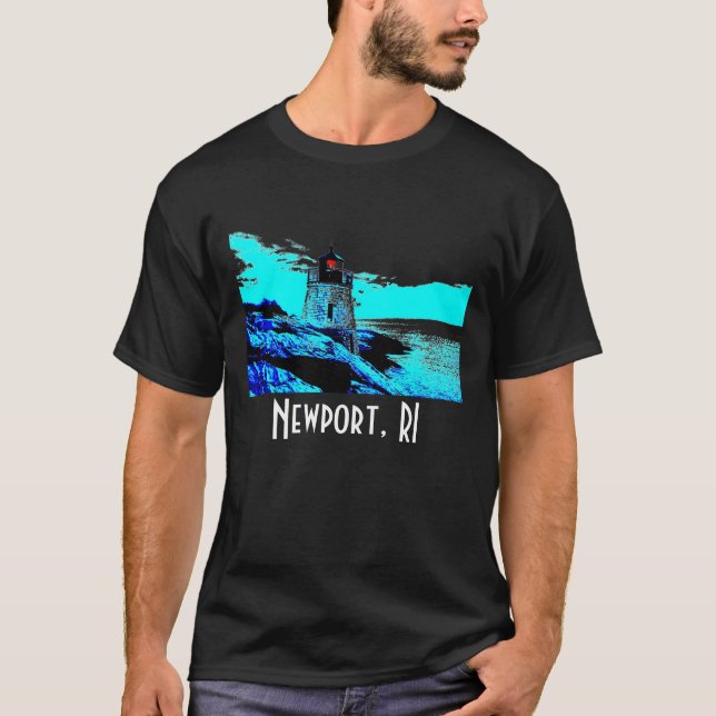 Newport RI-t-skjorta Tee (Framsida)
