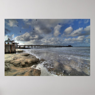 Newport strand Ca Poster