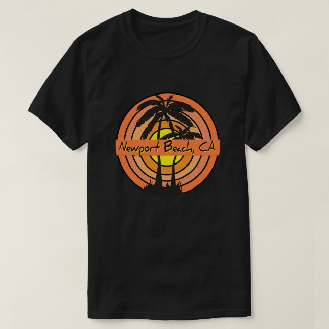 Newport strand, CA Tee Shirt (Design framsida)