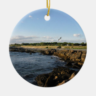 Newport strand julgransprydnad keramik