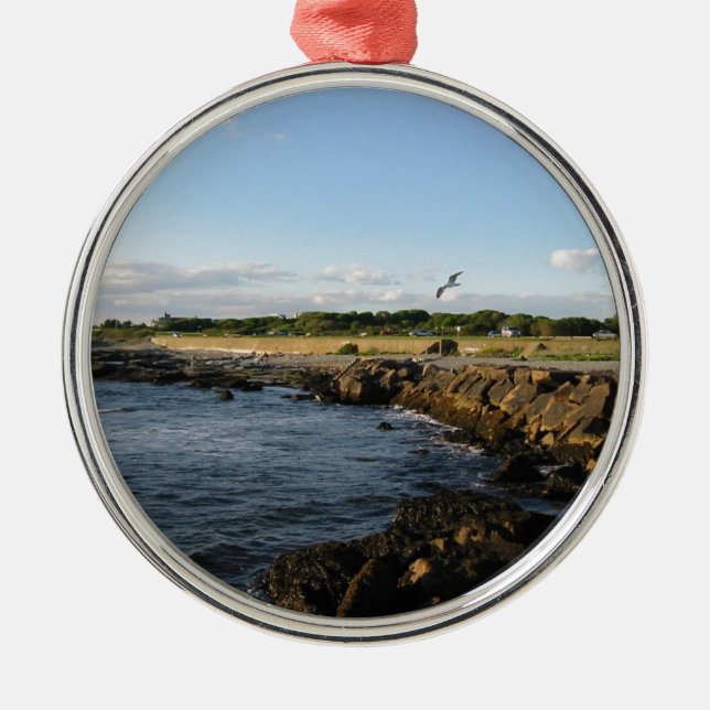 Newport strand julgransprydnad metall (Framsidan)