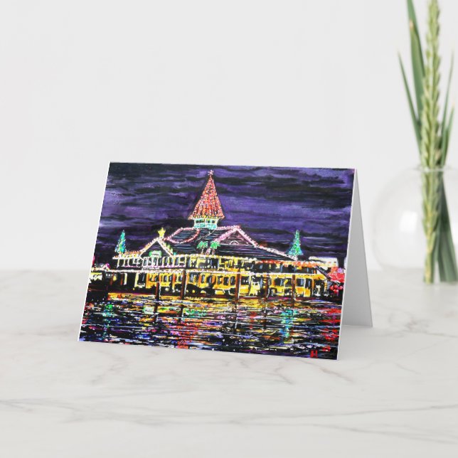 Newport strandjul helgkort (Framsida)