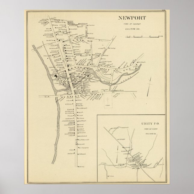 Newport, Sullivan Co Poster (Framsidan)