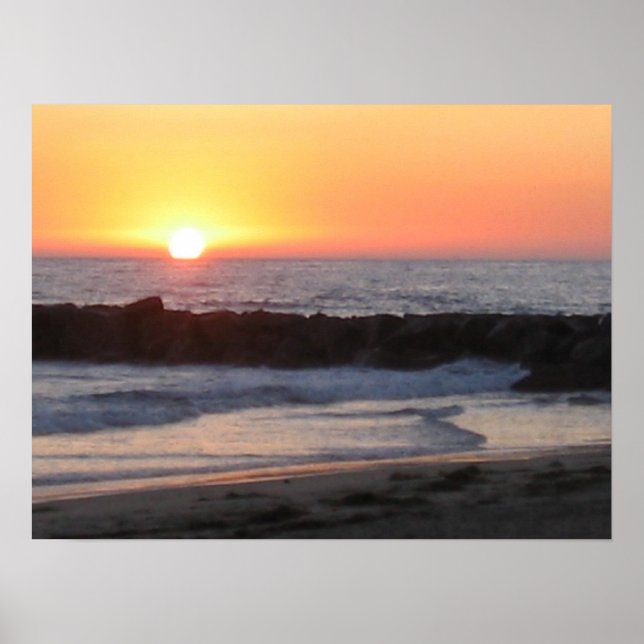 Newport Sunset Poster (Framsidan)