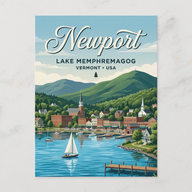 Newport, Vermont Vykort (Framsida)