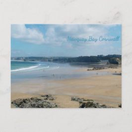 Newquay Bay Beacher Cornwall England Vykort
