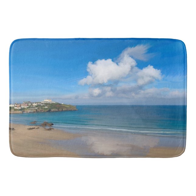 Newquay Bay på sommaren Badrumsmatta (Framsidan)