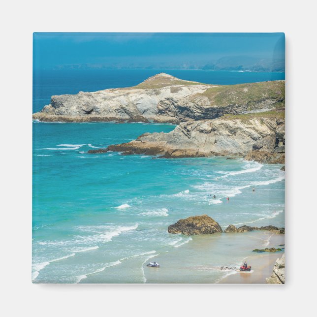 Newquay strand i North Cornwall Magnet (Framsidan)