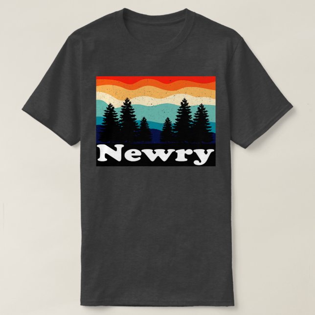 Newry Maine Retro T Shirt (Design framsida)