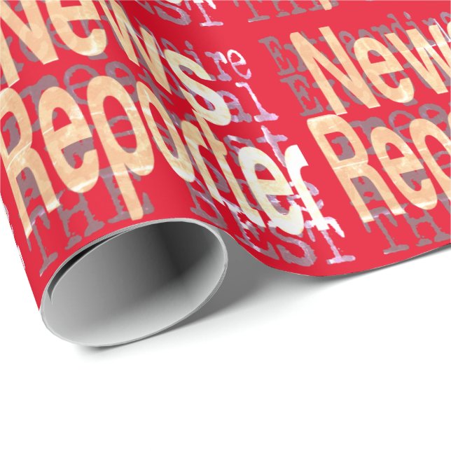 News Reporter Extraordinaire Presentpapper (Rullad Hörn)