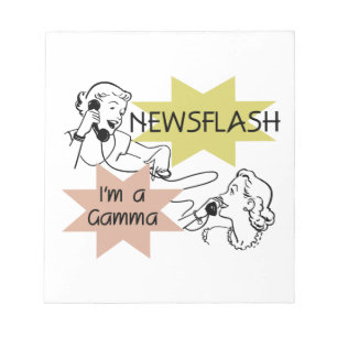 Newsflash I är gammagåvor Anteckningsblock