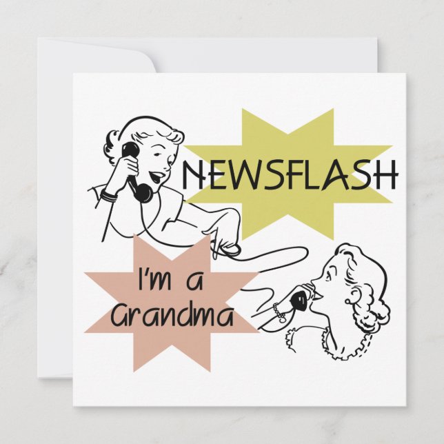 Newsflash I är mormor T-shirts och presenter (Framsida)