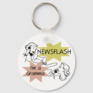 Newsflash mig förmiddag en Gramma T-tröja och Nyckelring