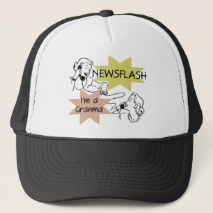 Newsflash mig förmiddag en Granma Tshirts och Keps