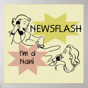 Newsflash mig förmiddag en Nani t-skjortor och Poster