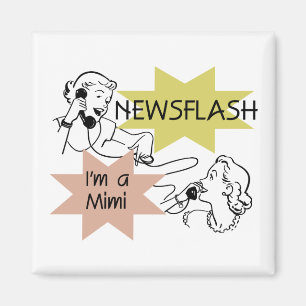 Newsflash mig förmiddag Tshirts en Mimi och gåvor Magnet