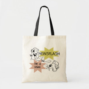 Newsflash mig förmiddag Tshirts en Mimi och gåvor Tygkasse