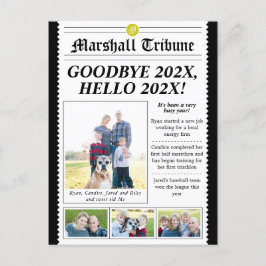 Newsletter-vykort för Helgdag i familjen Stil Helg Vykort