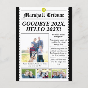Newsletter-vykort för Helgdag i familjen Stil Helg Vykort