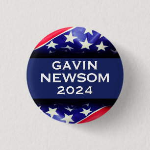 NEWSOM 2024 Kampanj-knapp Knapp