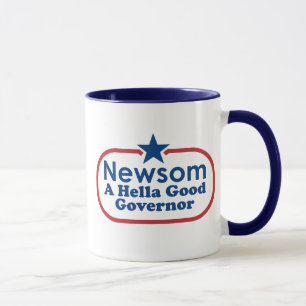 Newsom en hellabraregulator mugg