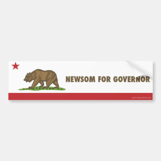 Newsom för den regulatorKalifornien flagga Bildekal