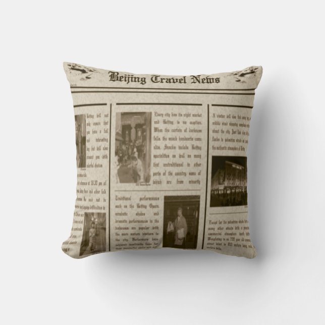 Newspaper American MoJo Pillow Kudde (Framsida)