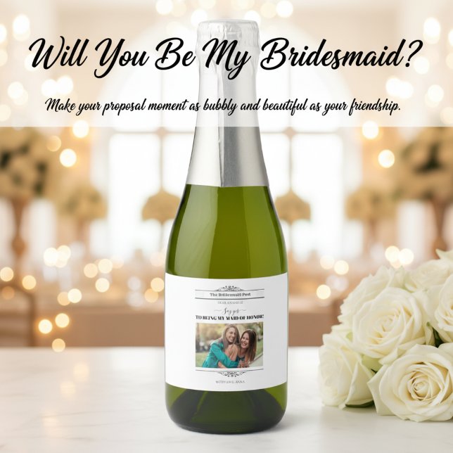 Newspaper Bridesmaid Proposal Retro Script Font (Skapare uppladdad)
