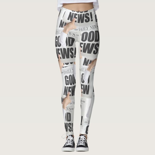 Newspaper Print Leggings (Framsida)