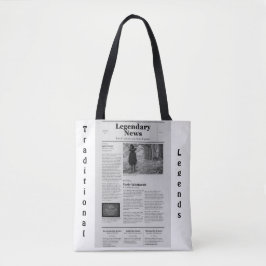Newspaper Tote Tygkasse