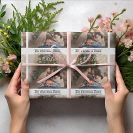 Newspaper What A Year Holiday Photo Christmas Presentpapper