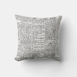 Newsprint Kudde