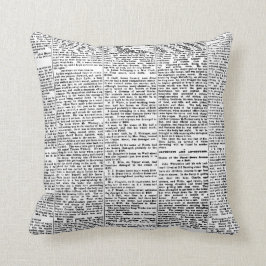 Newsprint Kudde
