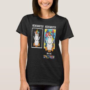 Newswriter People with Autism Puzzle Unicorn Neuro T Shirt