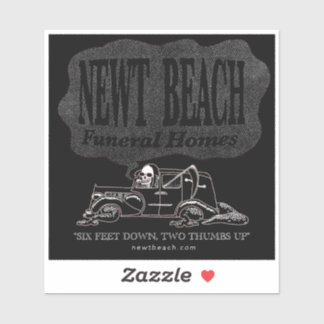 "Newt Beach Funeral Homes" Sticker Klistermärken