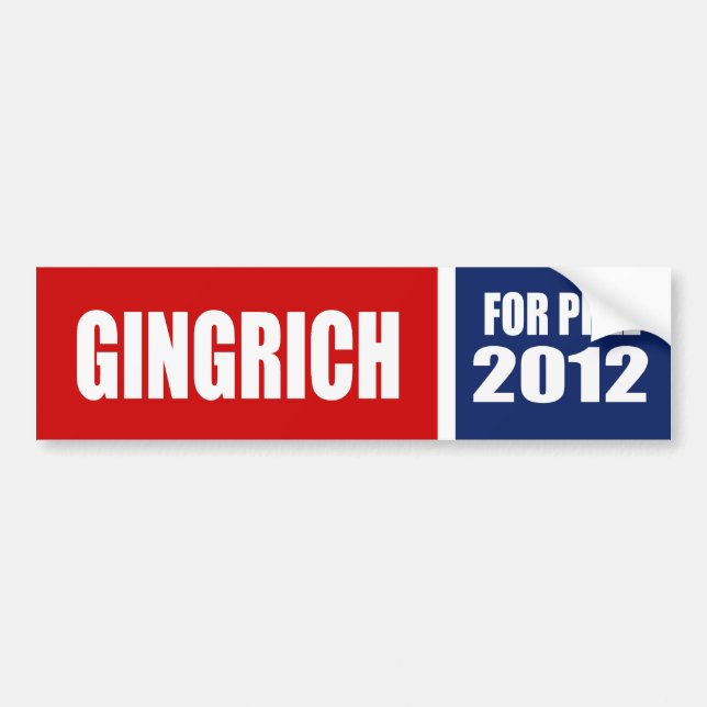 NEWT GINGRICH 2012 BILDEKAL (Framsidan)