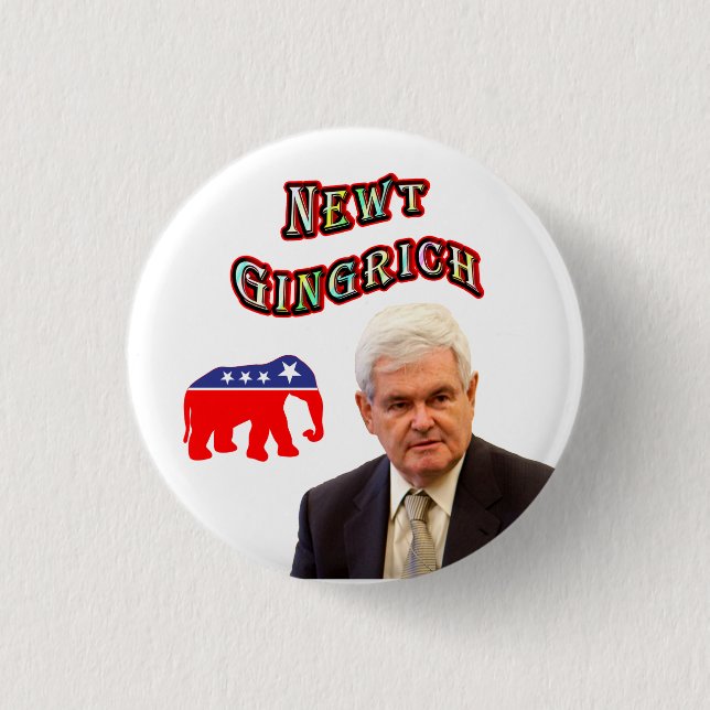 Newt Gingrich 2012 Knapp (Framsida)