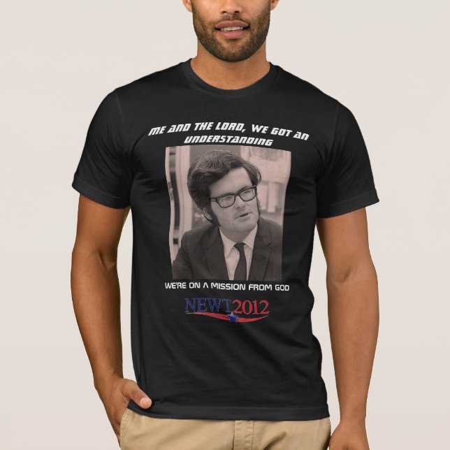 Newt Gingrich 2012 Tee Shirt (Framsida)