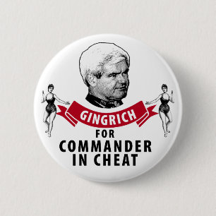 Newt Gingrich för kommendörkapten i fusk Knapp