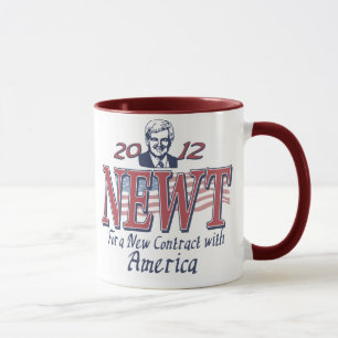Newt Gingrich för president 2012 utrustar Mugg