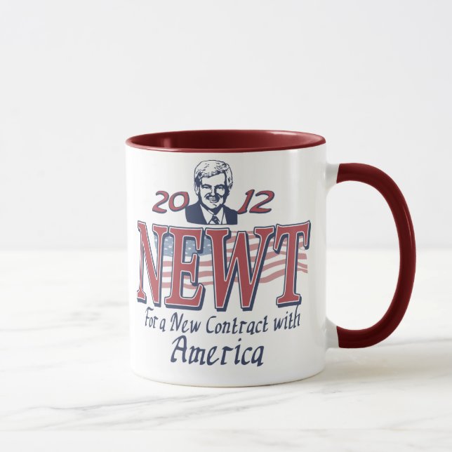 Newt Gingrich för president 2012 utrustar Mugg (Höger)