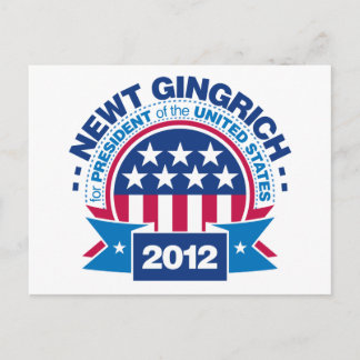 Newt Gingrich för talman 2012 Vykort