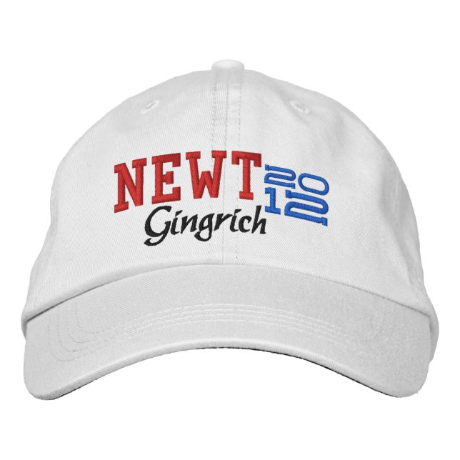 Newt Gingrich Tjugotolv 2012 Broderad Keps (Framsida)
