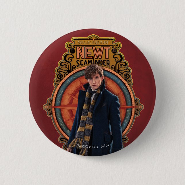NEWT SCAMANDER™ Art nouveau Knapp (Framsida)