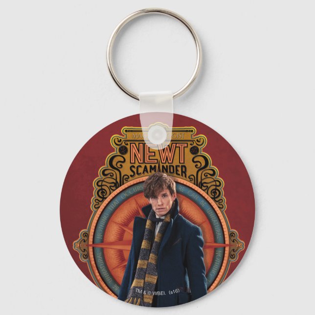 NEWT SCAMANDER™ Art nouveau Nyckelring (Framsida)