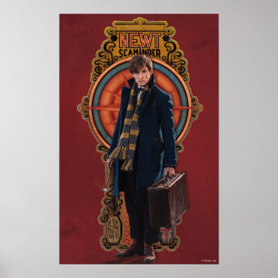 NEWT SCAMANDER™ Art nouveau Poster