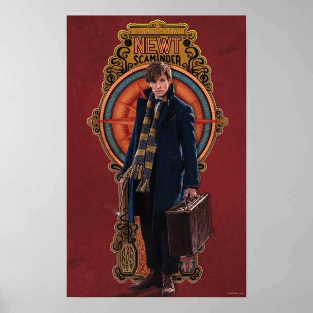 NEWT SCAMANDER™ Art nouveau Poster (Framsidan)