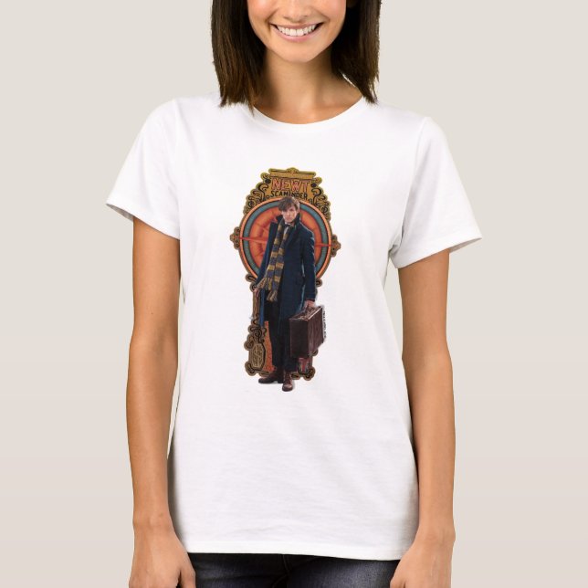 NEWT SCAMANDER™ Art nouveau Tee Shirt (Framsida)